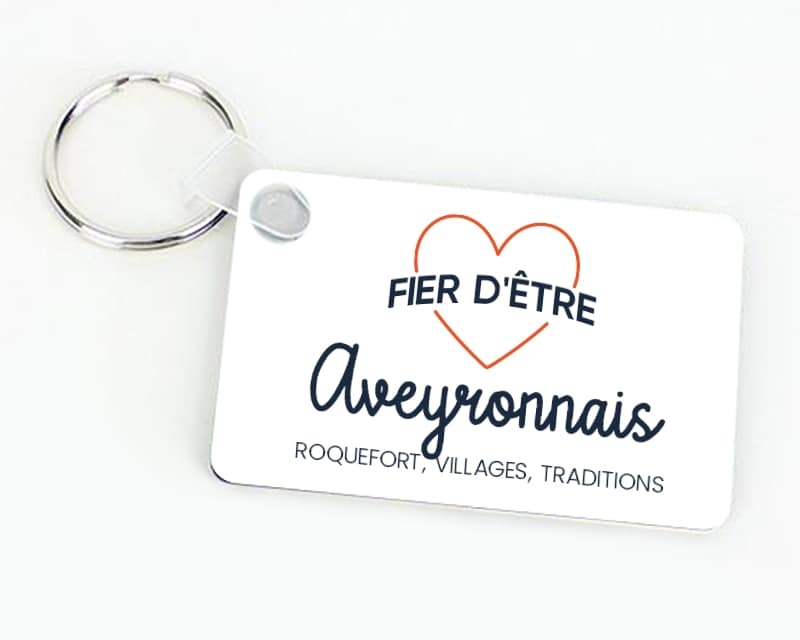 Porte-clés personnalisable - Fier d'être Aveyronnais