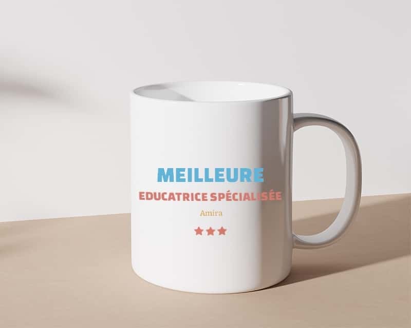 Mug personnalisé - Meilleure Educatrice spécialisée