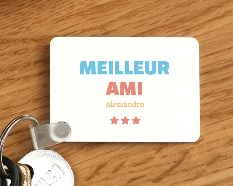 Porte-clés personnalisable - Meilleur Ami