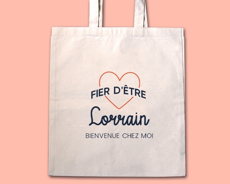 Tote bag personnalisable - Fier d'être Lorrain