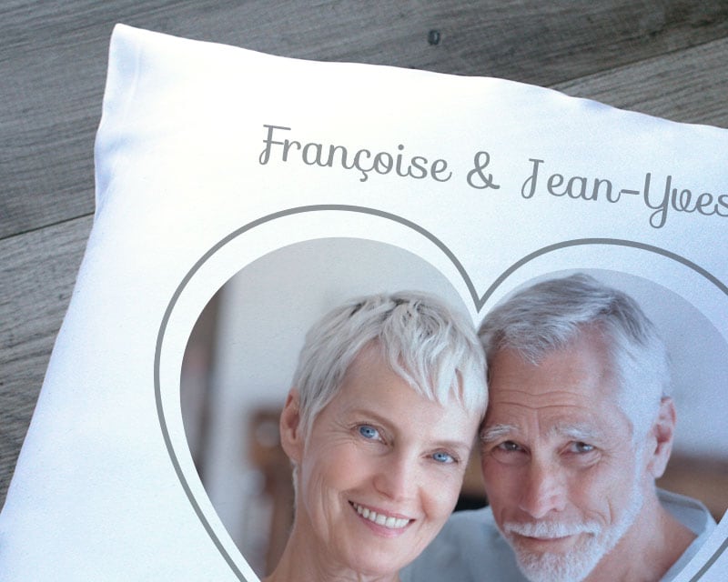 Coussin personnalisé - Coeur Photo