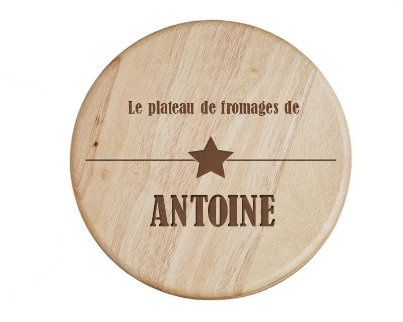 Set à fromage personnalisé pour un Antoine