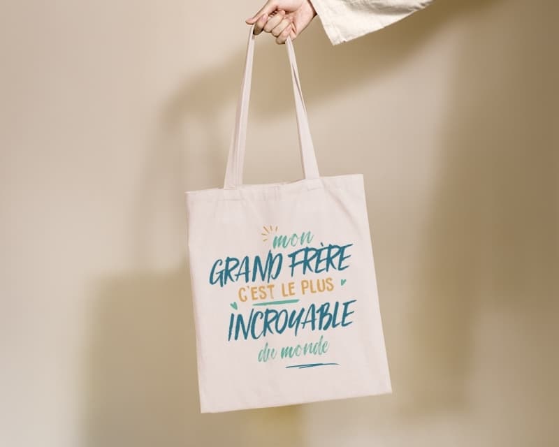 Tote bag personnalisé - Grand frère le plus...