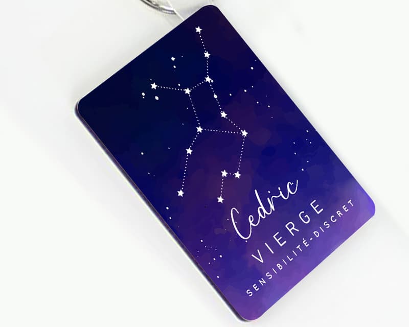 Porte-clés personnalisé Constellation - Vierge