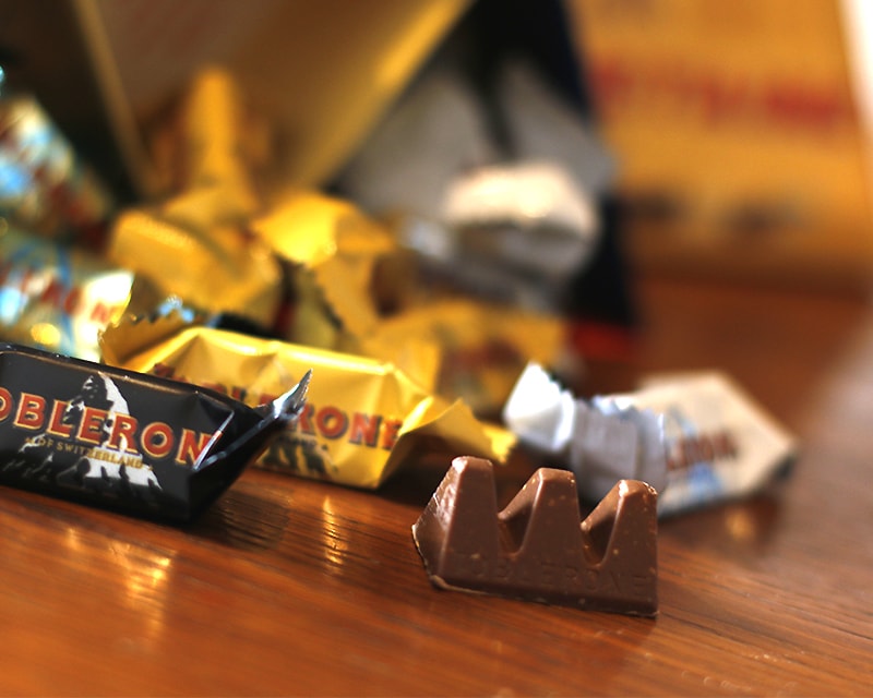 Boîte de mini Toblerone personnalisée - Mix chocolats