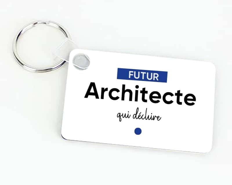 Porte-clés personnalisé - Futur architecte