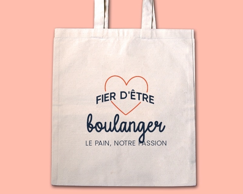 Tote bag personnalisable - Fier d'être boulanger