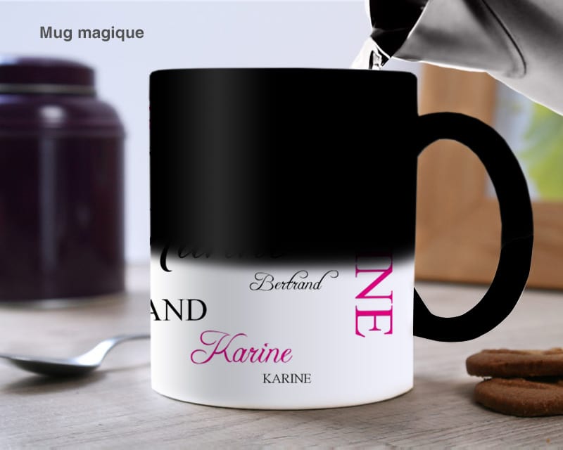 Mug personnalisé - Signature Fuchsia