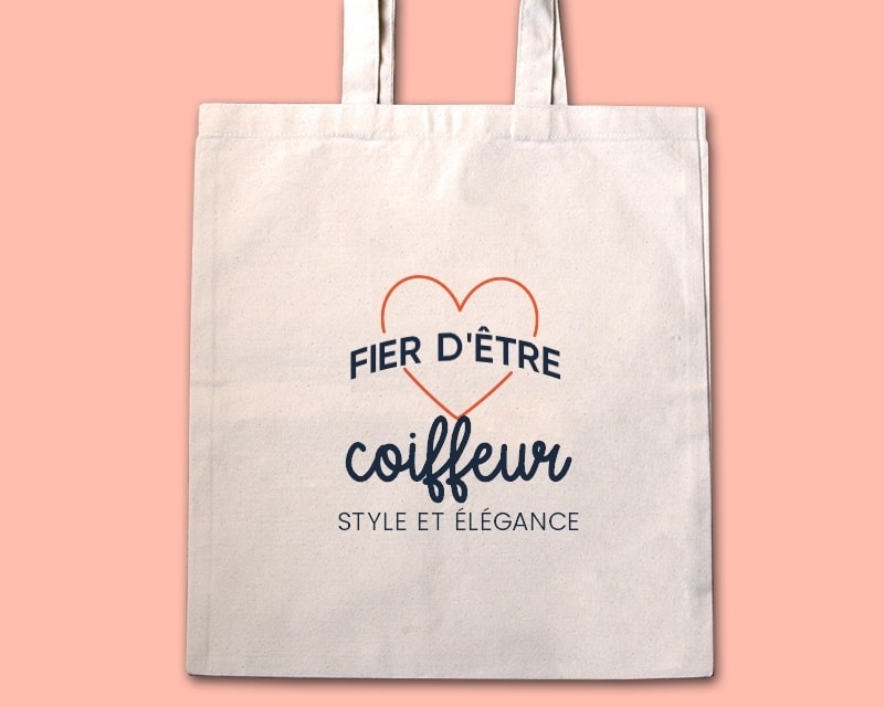 Tote bag personnalisable - Fier d'être coiffeur