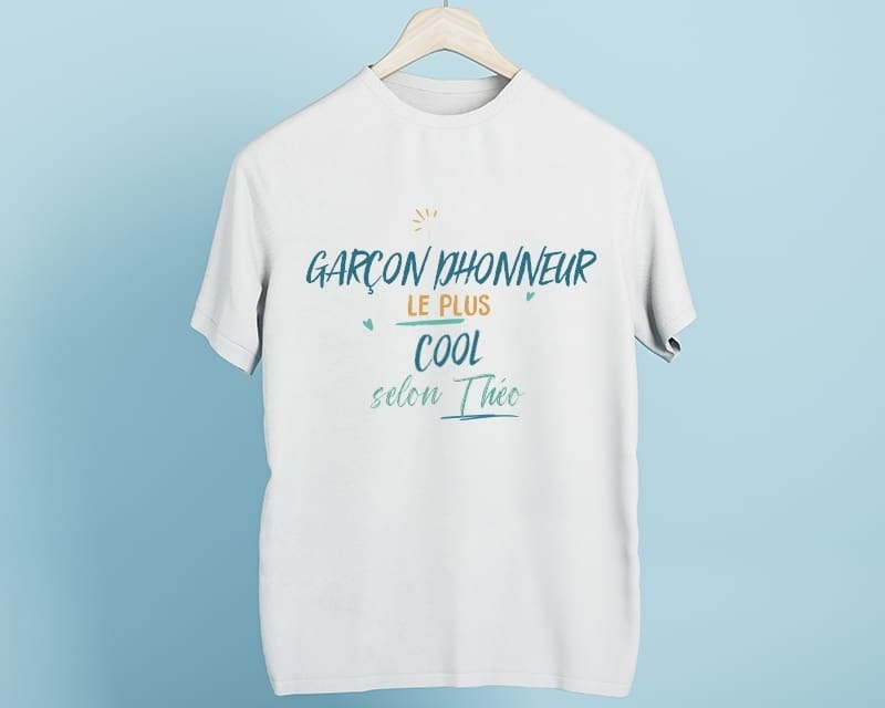 T-Shirt homme personnalisé : Garçon d'honneur le plus...