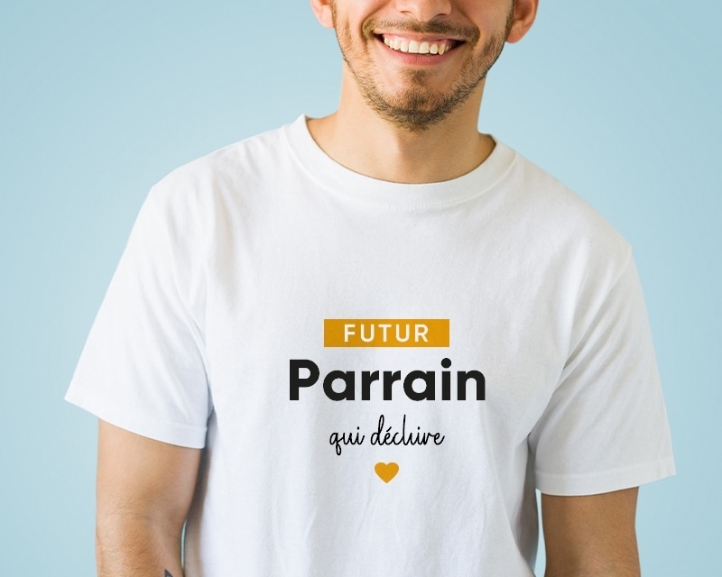 Tee shirt personnalisé homme - Futur parrain