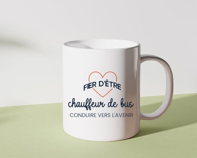 Mug personnalisé - Fier d'être chauffeur de bus