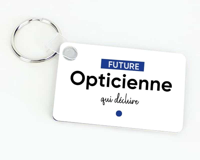 Porte-clef personnalisable - Future opticienne