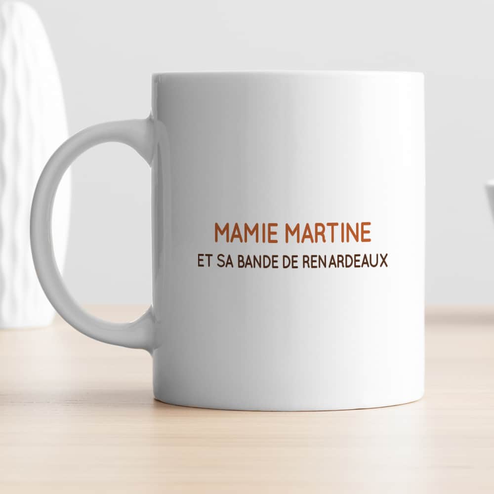 Mug personnalisé - Mamie Renard et sa meute