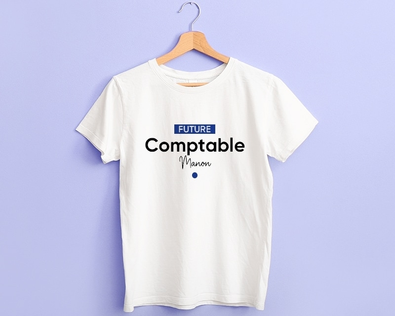 Tee shirt personnalisé femme - Future comptable