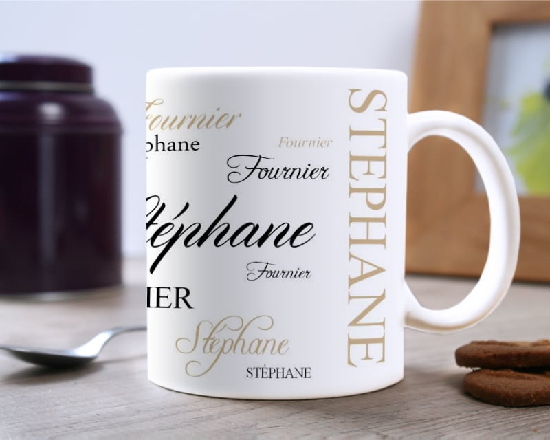 Mug personnalisé - Signature Taupe