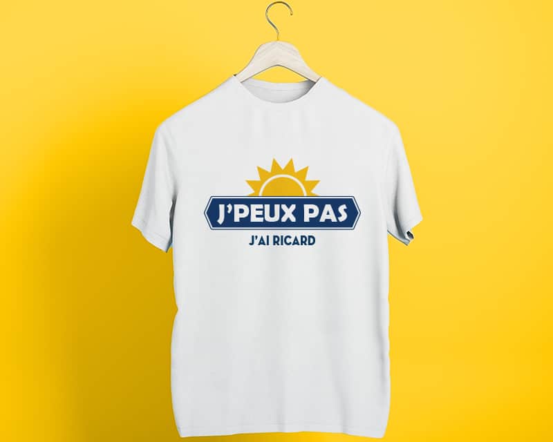 T-shirt blanc homme personnalisé pour un Jean