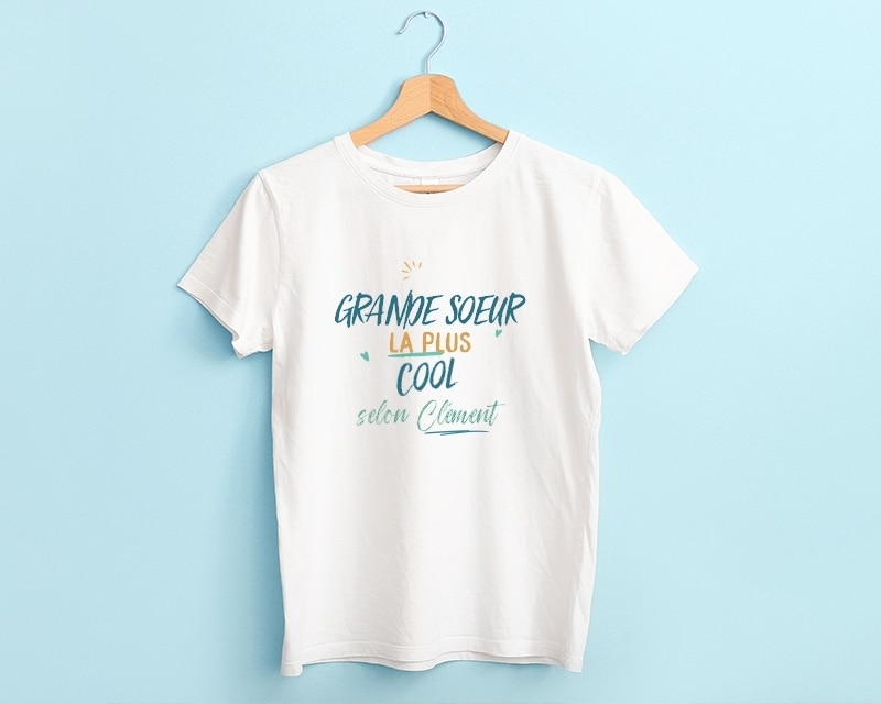 T-Shirt femme personnalisé : Grande soeur la plus...