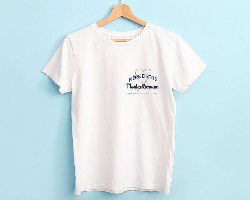 Tee shirt personnalisé femme - Fière d'être Montpelliéraine