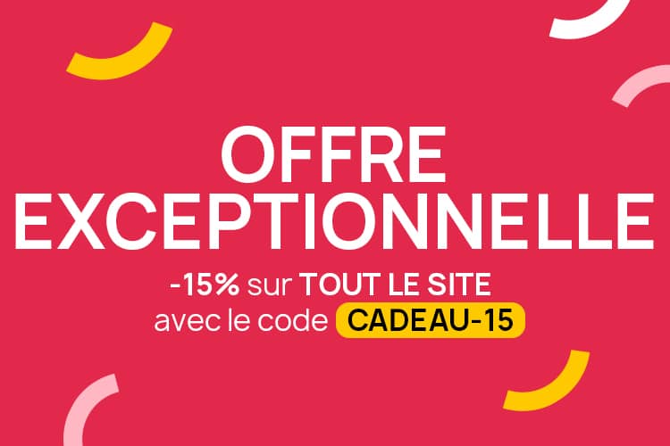 -15% sur tout le site !